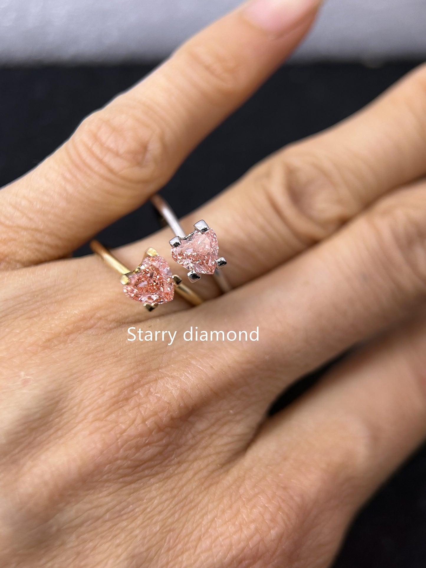 IGI certified One pair 1.83ct Fancy Intense Brownish Pink Lab Diamonds/ Pink Diamond for Engagement Ring/Affordable Color Diamond