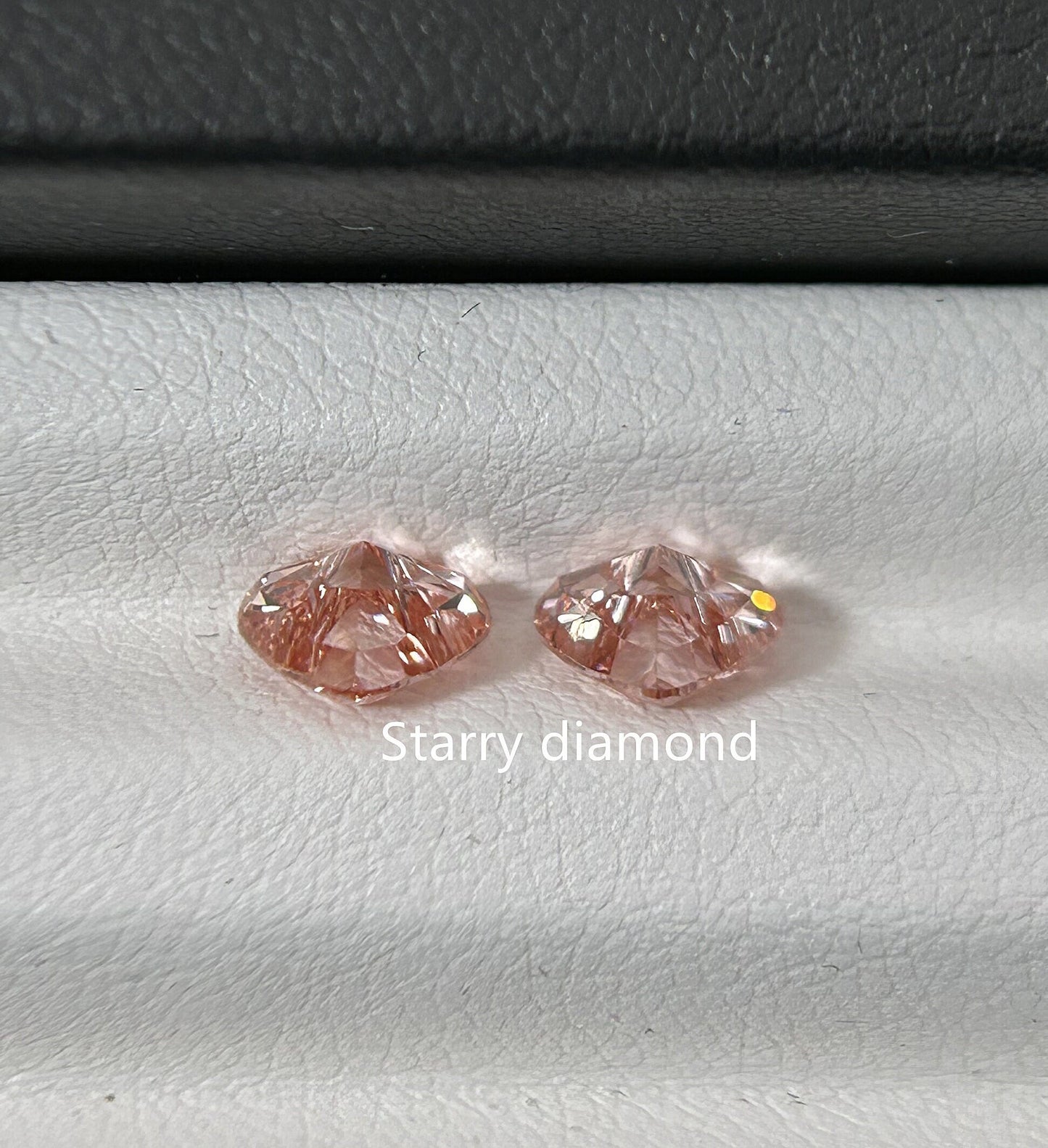 IGI certified One pair 1.83ct Fancy Intense Brownish Pink Lab Diamonds/ Pink Diamond for Engagement Ring/Affordable Color Diamond