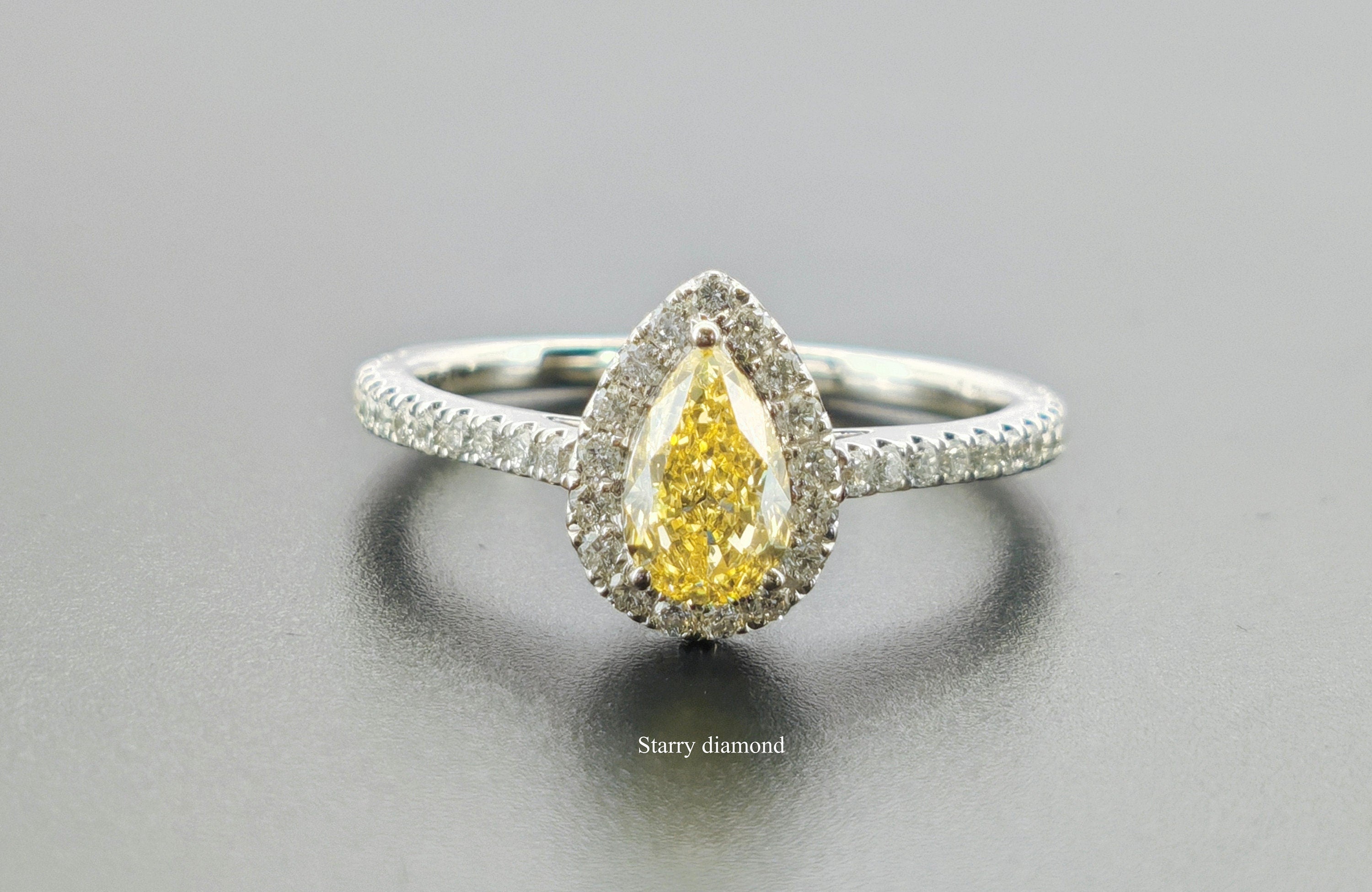 Natural Yellow Diamond 0.10 Ct Rare Loose Fancy Dark Brown shops Pear SI2 Untreated Eco Friendly Diamond Beloved Jewelry Making Engagement Ring