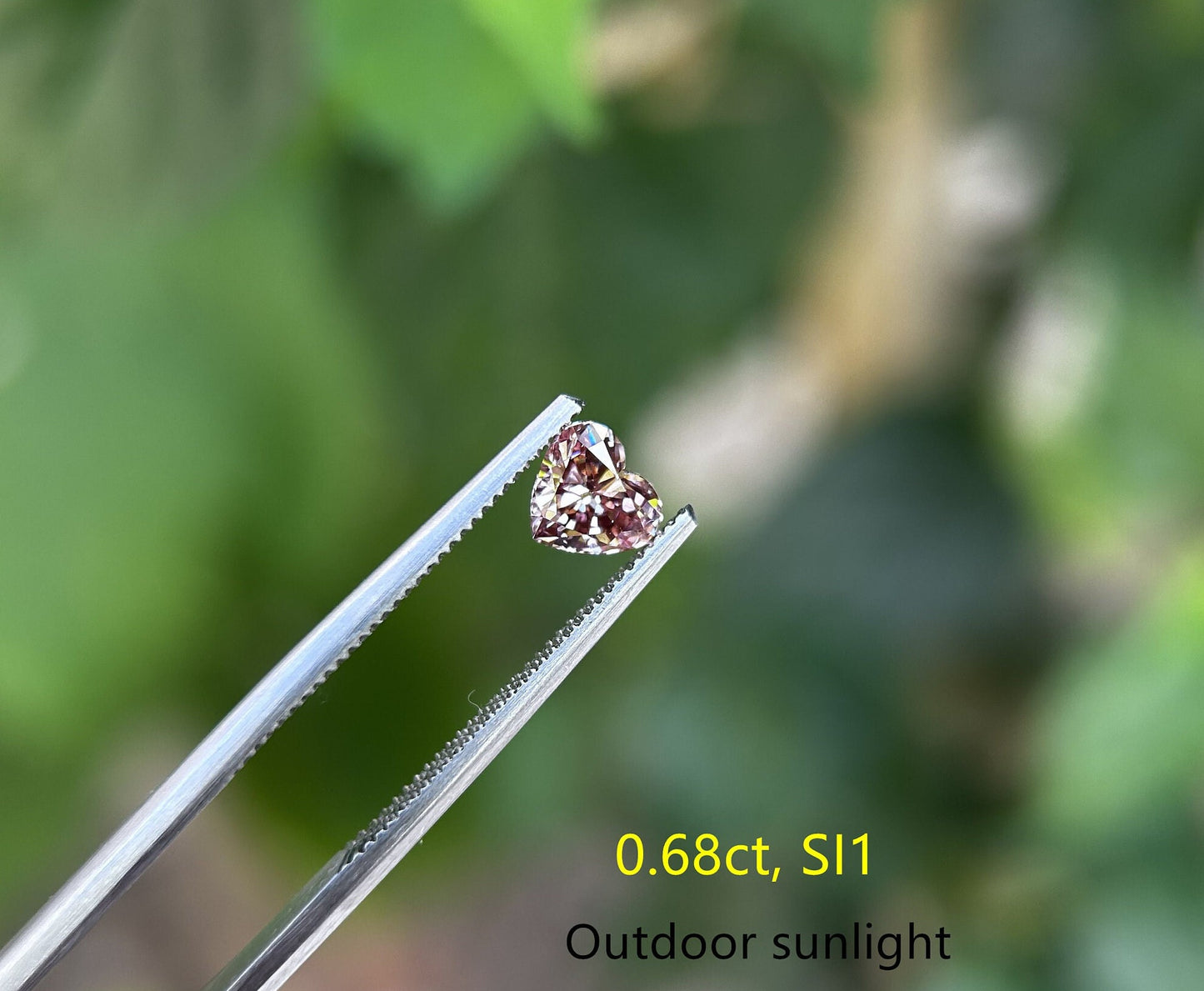 0.68ct Heart Shape Lab Brown Diamond/ Brown Diamond for Engagement Ring/Affordable Diamond/ April birthstone