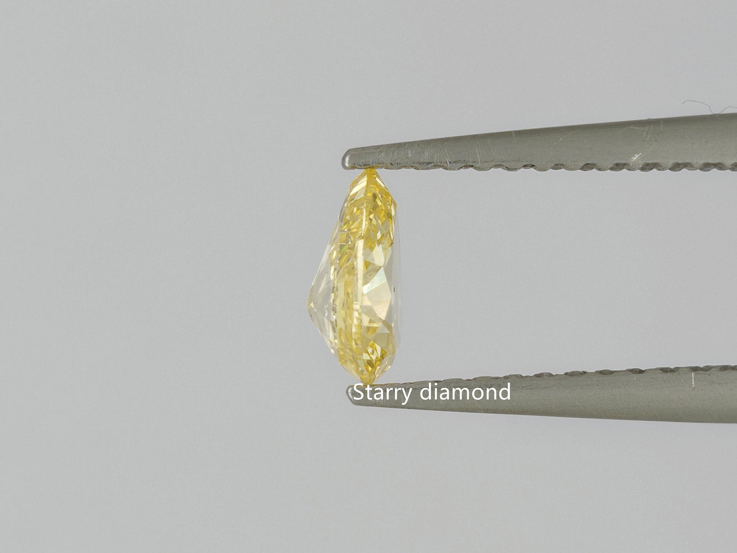 1.0ct Pear Shape Cut Fancy Yellow Lab Grown Diamond/ Lab Yellow Diamond Ring/Affordable Colored Diamonds/ April Birthstone