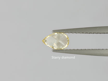 1.0ct Pear Shape Cut Fancy Yellow Lab Grown Diamond/ Lab Yellow Diamond Ring/Affordable Colored Diamonds/ April Birthstone