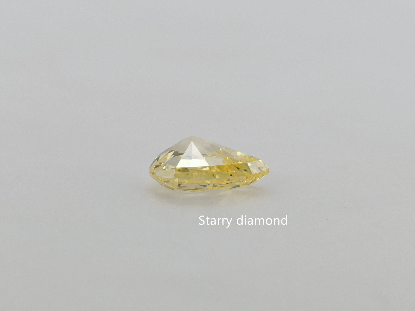 1.0ct Pear Shape Cut Fancy Yellow Lab Grown Diamond/ Lab Yellow Diamond Ring/Affordable Colored Diamonds/ April Birthstone