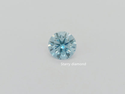 0.89ct Fancy Blue Loose Diamond/ Lab Grown Diamond for Ring/Affordable diamond/ April birthstone