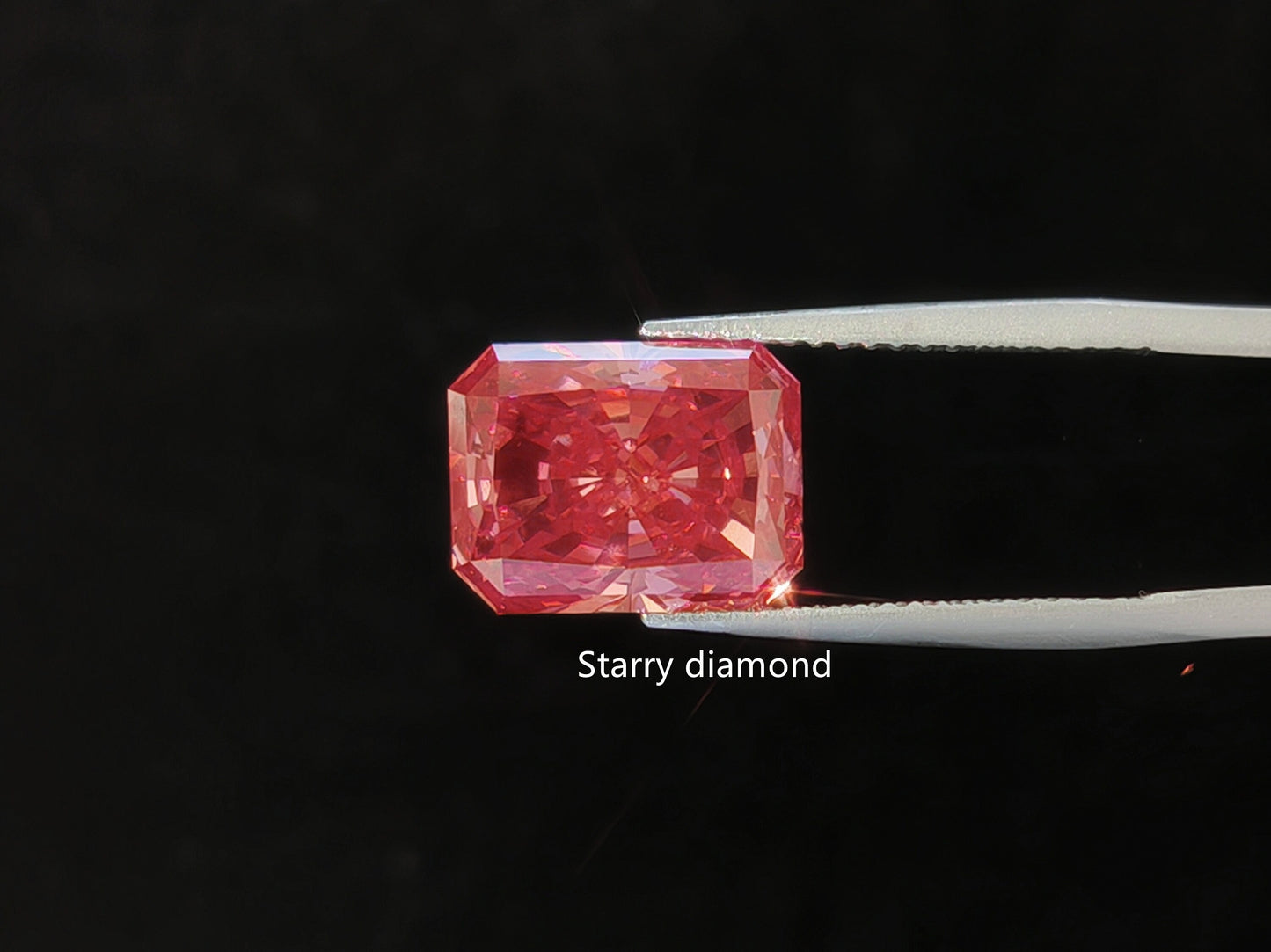 10.88ct Radiant Cut Fancy Deep Pink Lab Diamond /Lab Pink Diamond for Engagement Ring /Affordable Diamond /She said yes /April birthstone