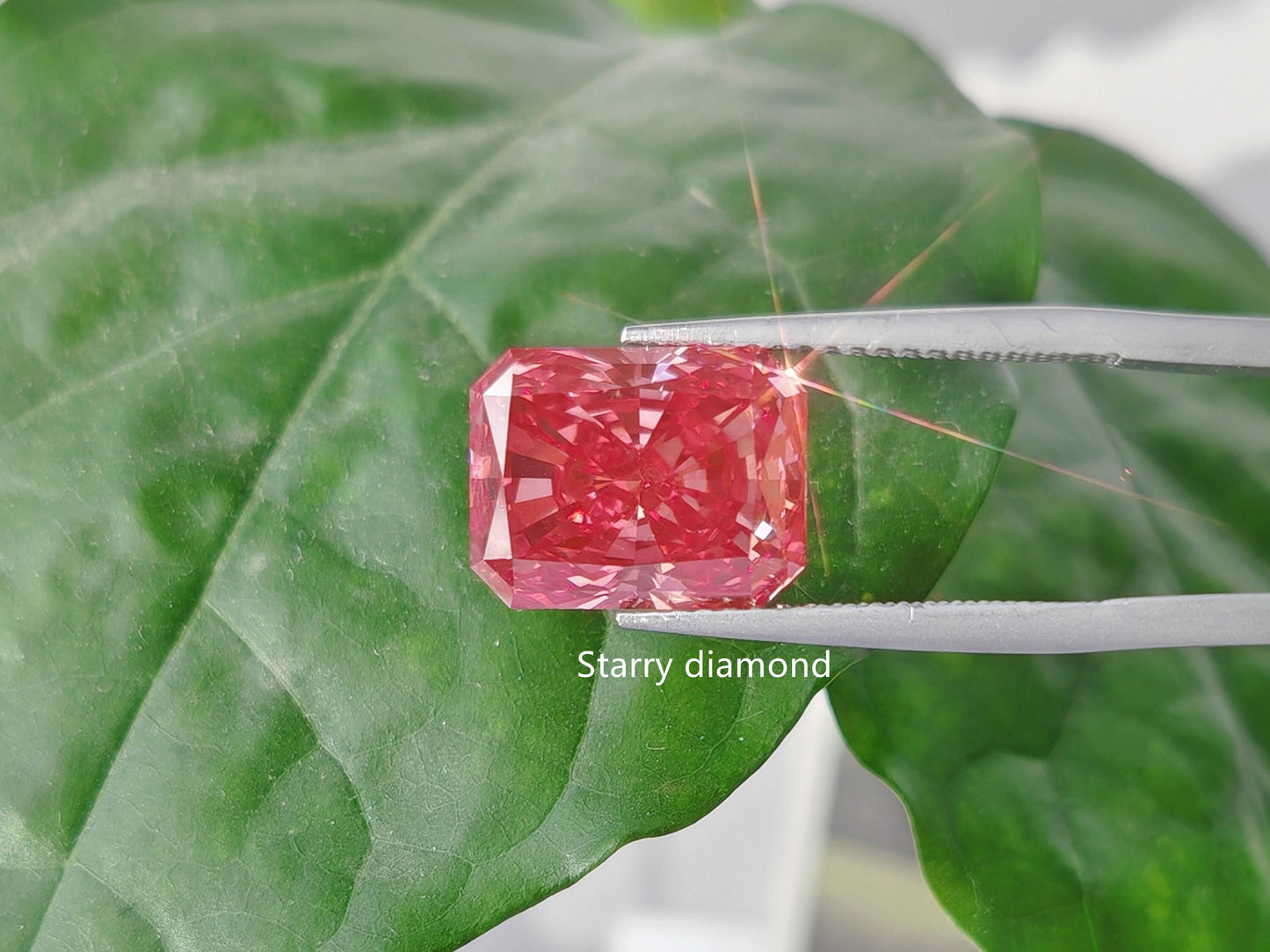 10.88ct Radiant Cut Fancy Deep Pink Lab Diamond /Lab Pink Diamond for Engagement Ring /Affordable Diamond /She said yes /April birthstone