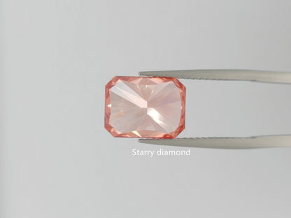 10.88ct Radiant Cut Fancy Deep Pink Lab Diamond /Lab Pink Diamond for Engagement Ring /Affordable Diamond /She said yes /April birthstone