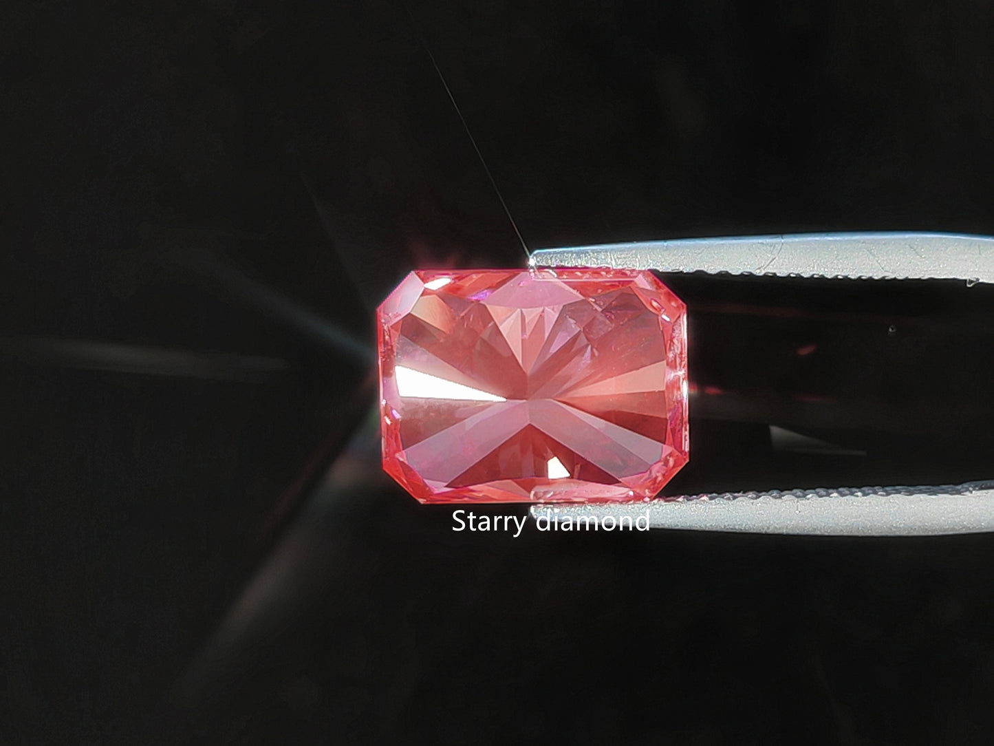 10.88ct Radiant Cut Fancy Deep Pink Lab Diamond /Lab Pink Diamond for Engagement Ring /Affordable Diamond /She said yes /April birthstone