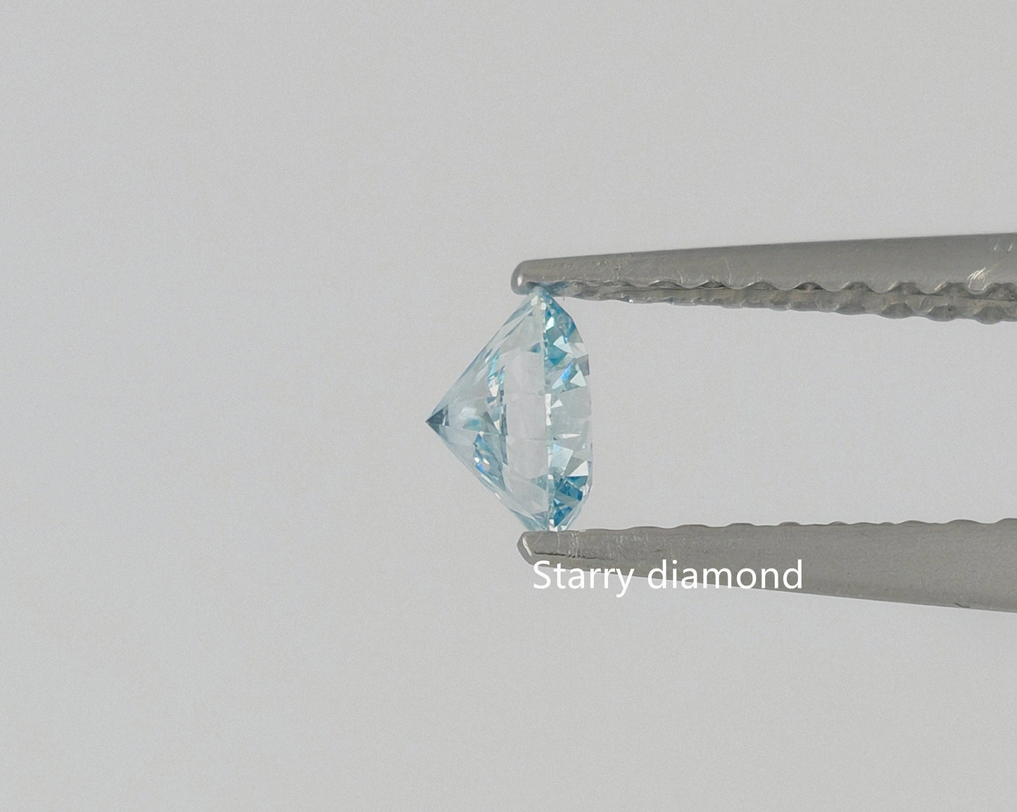 0.89ct Fancy Blue Loose Diamond/ Lab Grown Diamond for Ring/Affordable diamond/ April birthstone