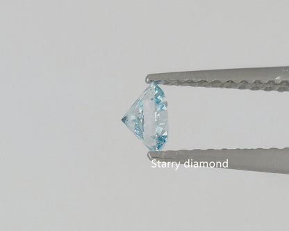 0.89ct Fancy Blue Loose Diamond/ Lab Grown Diamond for Ring/Affordable diamond/ April birthstone