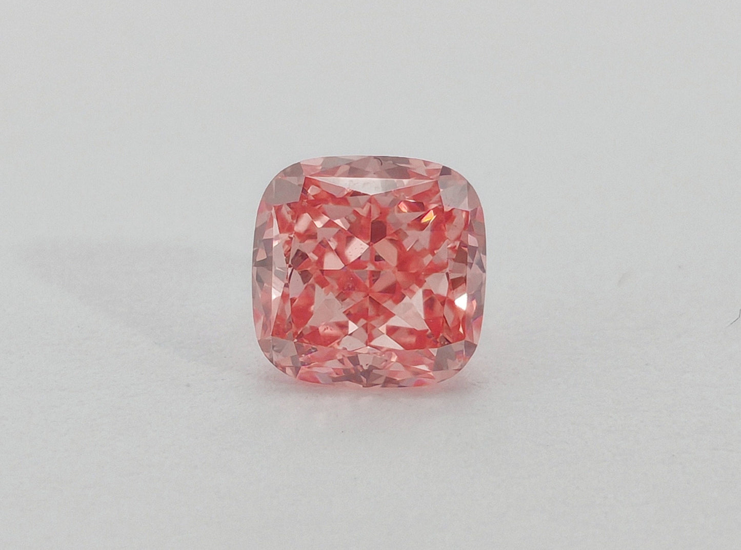 0.95 Cushion Cut Fancy Intense Orange Pink Lab Diamond /Pink Diamond for Engagement Ring /Affordable Diamond /April birthstone