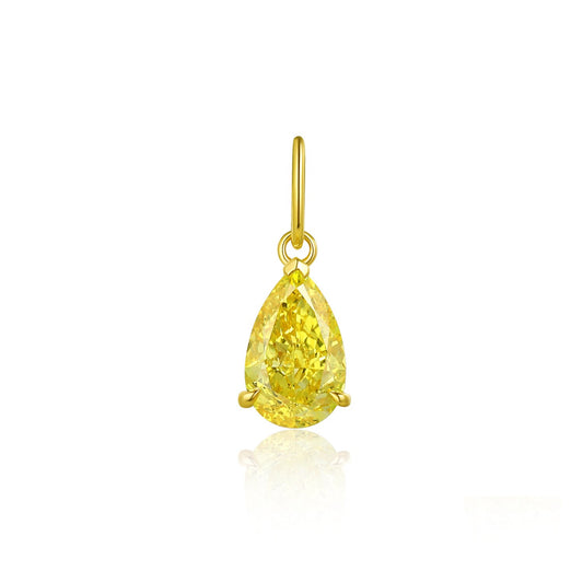 18K solid gold 0.5ct Lab Diamond Pendant/ Lab Grown Diamond Pendant /Affordable Diamond/ April birthstone