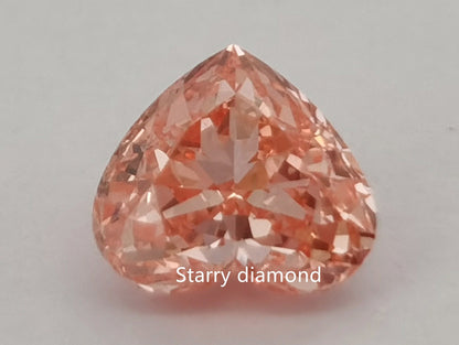 IGI certified 0.64ct Heart Cut Fancy Intense Pink Loose Diamond/ Lab Diamond Ring/ Affordable Pink Diamond/April birthstone