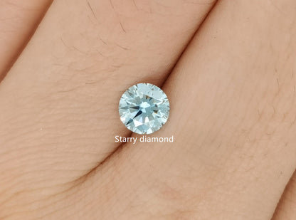 IGI certified 0.71ct Fancy Blue Loose Diamond/ Lab Grown Diamond for Ring/Affordable diamond/ April birthstone