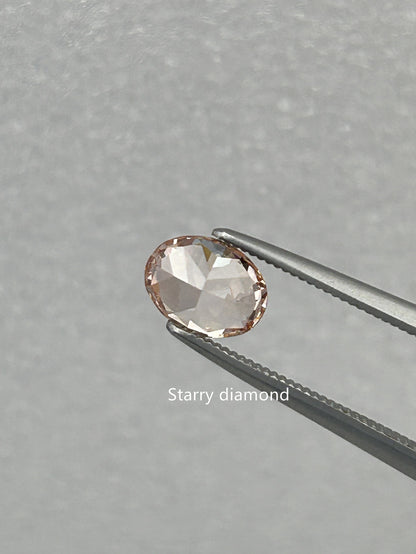 IGI certified 0.93ct Oval Cut Fancy Pinkish Brown Diamond/ Lab Diamond for Engagement Ring/Affordable Color Diamond/ April birthstone